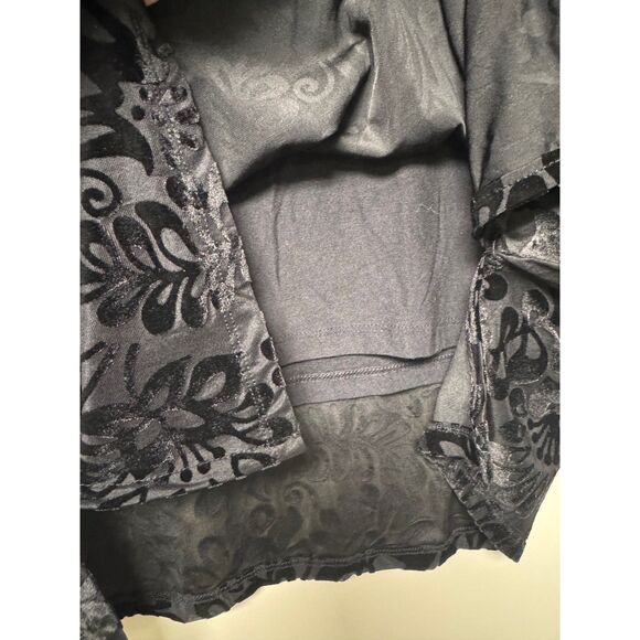 SOFT SURROUNDINGS Walden Velvet Turtleneck, Black, Sz M - Picture 5 of 11